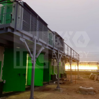 Первое включение системы досветки в тепличном комплексе ООО «Трубичино» от собственного энергоисточника